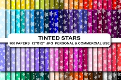 Tinted stars digital papers, Stars digital scrapbook papers, Scrapbooking Stars pattern papers, Star clipart, Stars scrapbook papers, Star paper pack