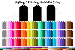300 Gift Tags Clipart, Tag clipart, Luggage tag graphics