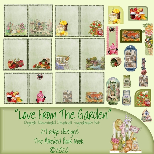 Digital Journal Kit JK-1011 Love From The Garden