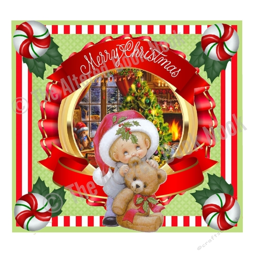 GC-5011 Beary Merry Christmas DIY Christmas Card Kit