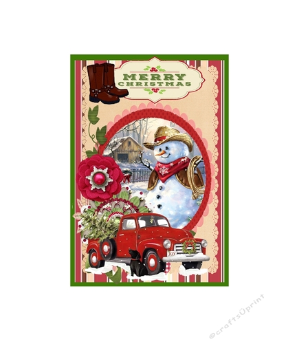 GCK-5025 A Country Christmas DIY Christmas Greeting Card Kit