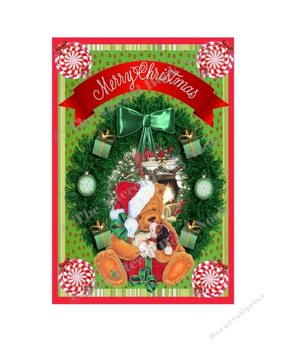 GCK-5026 A Teddy Merry Christmas DIY Greeting Card Kit