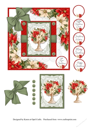 Poinsettia Vase