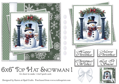 Top Hat Snowman 1