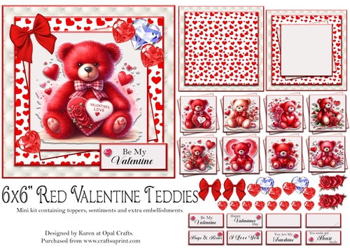 Red Valentine Teddies