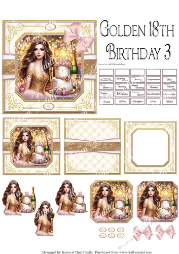 Golden 18th Birthday 3