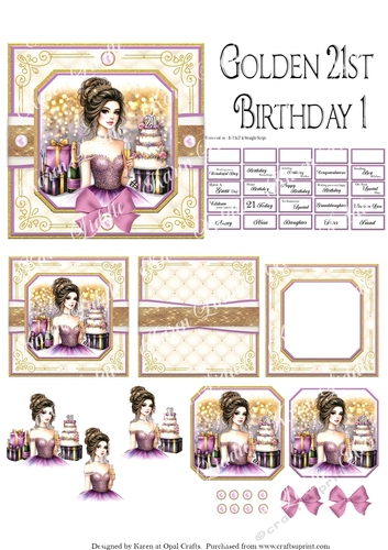Golden 21st Birthday 1