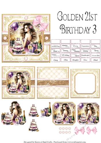 Golden 21st Birthday 3