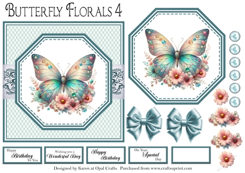 Floral Butterflies 4