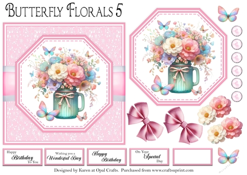 Floral Butterflies 5
