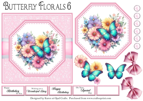 Floral Butterflies 6