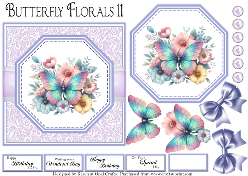 Butterfly Florals 11