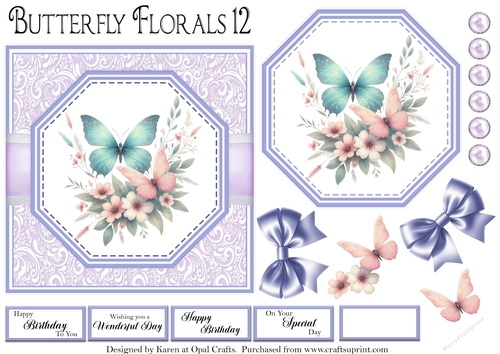 Butterfly Florals 12