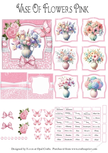 Vase Of Flowers Pink