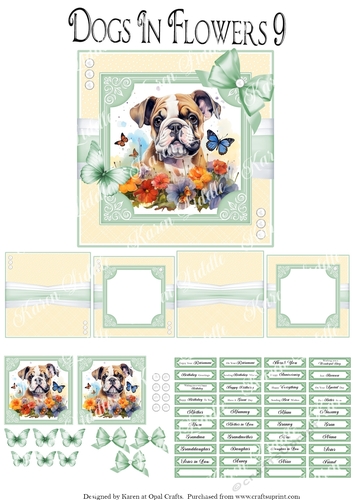 Dogs In Flowers 9