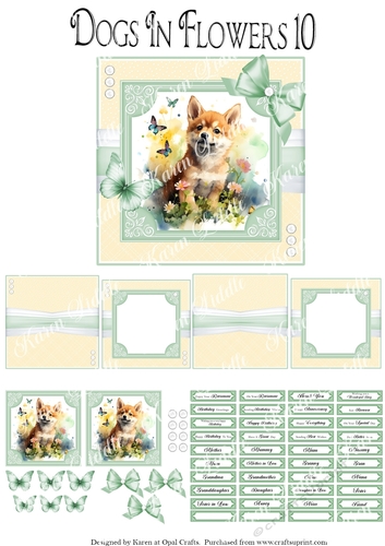 Dogs In Flowers 10