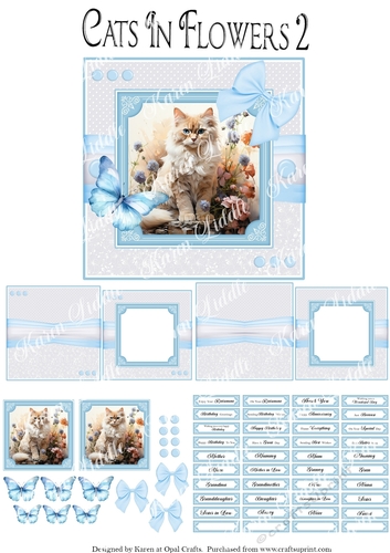 Cats In Flowers 2