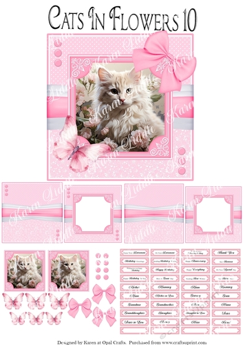 Cats In Flowers 10