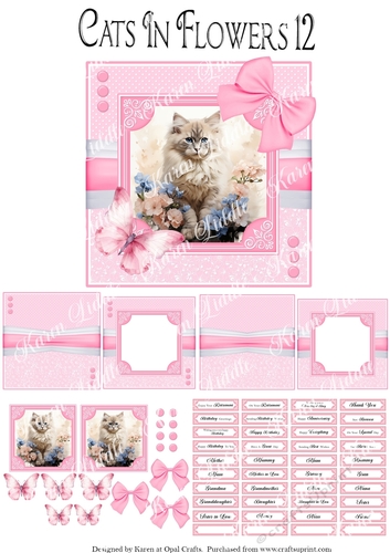 Cats In Flowers 12