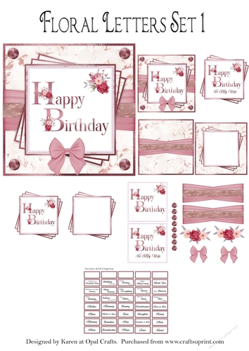 REQUESTED - Floral Letters Set 1