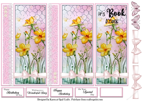 Buttercup Bookmark Card 1