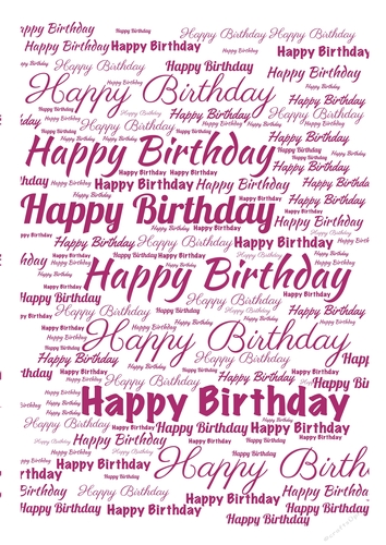 Happy Birthday Words Background Paper 1
