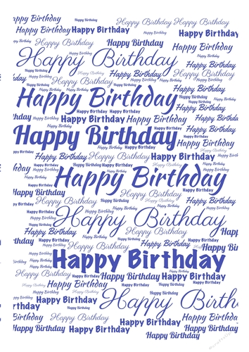 Happy Birthday Words Background Paper 3