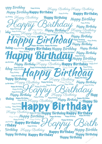 Happy Birthday Words Background Paper 4
