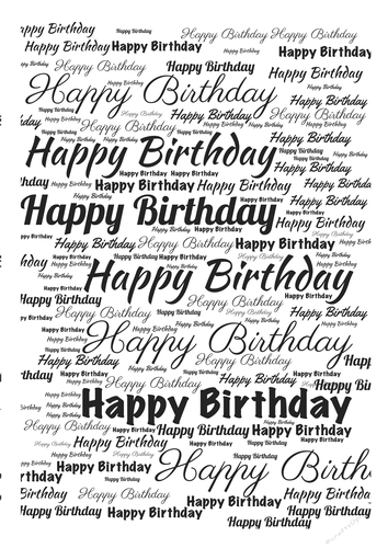 Happy Birthday Words Background Paper 11