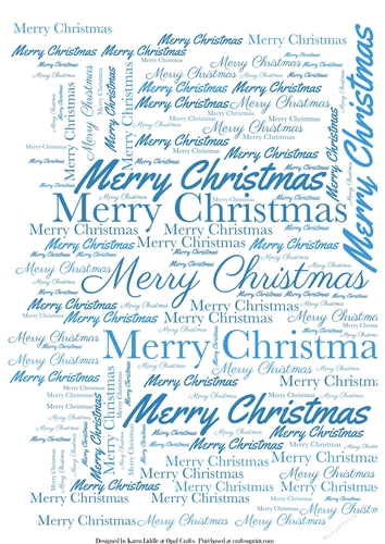 Merry Christmas Word Backing Paper