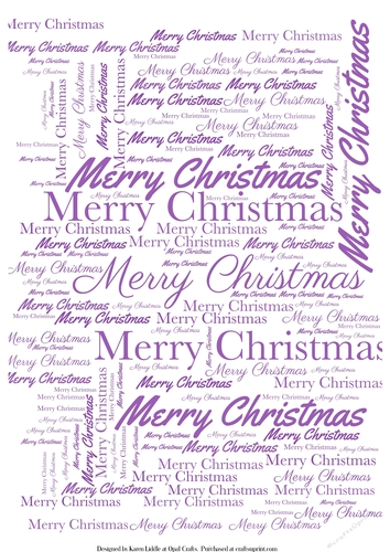 Merry Christmas Word Backing Paper