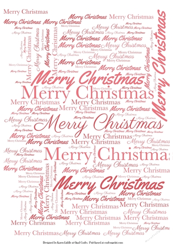 Merry Christmas Word Backing Paper