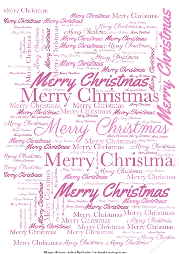 Merry Christmas Word Backing Paper