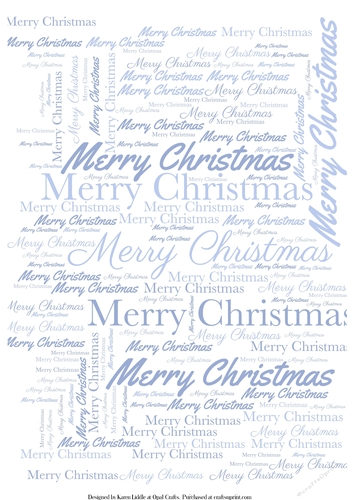 Merry Christmas Word Backing Paper