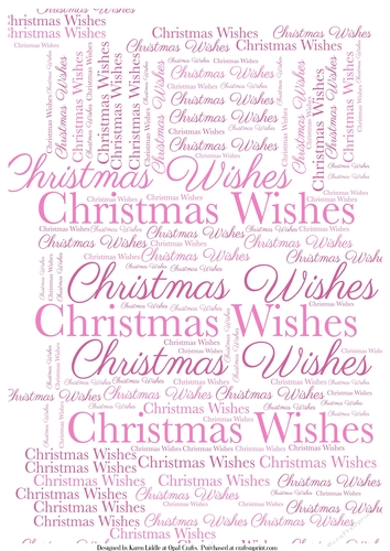 Christmas Wishes Word Backing Paper