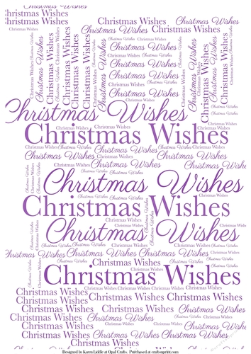 Christmas Wishes Word Backing Paper