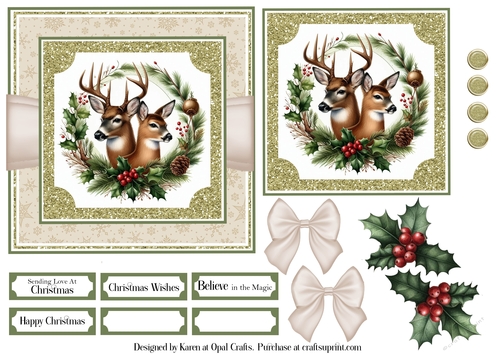 Reindeer Wreath 3