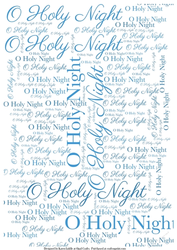 O Holy Night Word Backing Paper