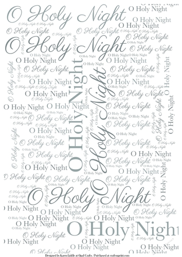 O Holy Night Word Backing Paper