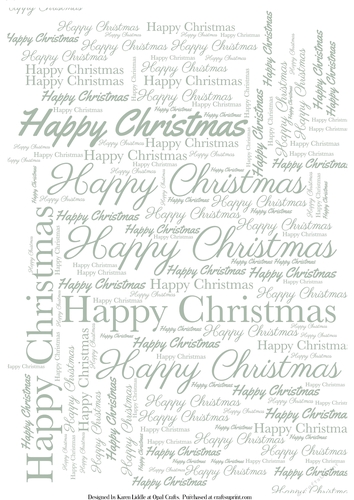 Happy Christmas Word Backing Paper