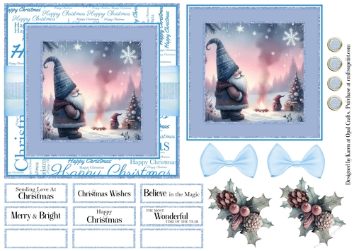Pastel Gnomies in Blue
