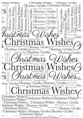 Glitter Christmas Wishes Word Backing Paper