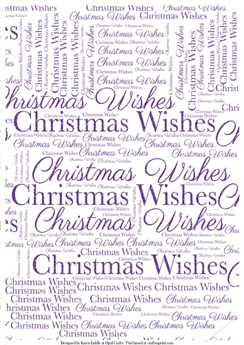 Glitter Christmas Wishes Word Backing Paper