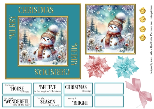 Sentiment Frame Snowman 1