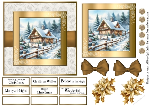 Golden Christmas Cabin 1