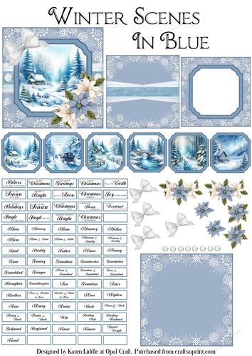 Winter Scenes in Blue