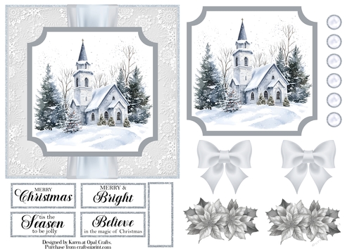 White Christmas Church 