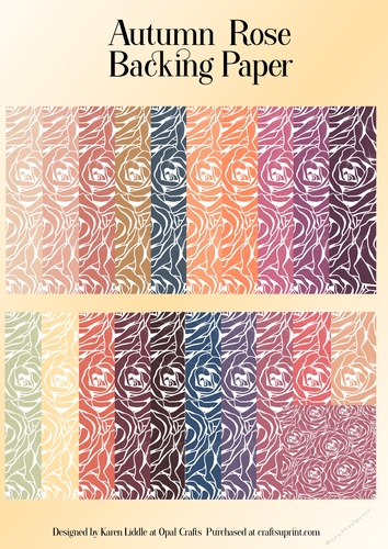 Autumn Rose Backing Papers