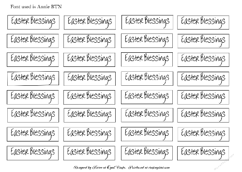 Easter Blessings 1 Sentiment Tags