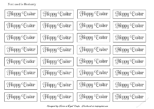 Happy Easter 2 Sentiment Tags